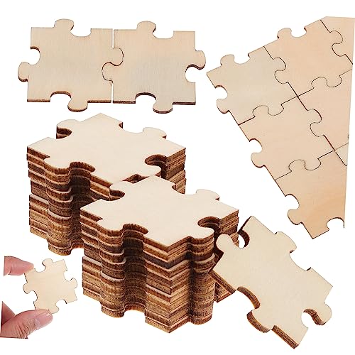 Abaodam 100stücke Unlackierte Holzpuzzle Teile Blanko Puzzlestücke Für Kunstprojekte Malen Basteln Und Kreative Aktivitäten Für Schule Und Freizeitgestaltung Abaodam 100stücke Unlackierte Holzpuzzle Teile Blanko Puzzlestücke Für Kunstprojekte Malen Basteln Und Kreative Aktivitäten Für Schule Und Freizeitgestaltung von Abaodam