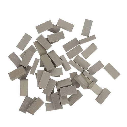 Abaodam 100Stücke Modell Backsteinmauer für DIY Landschaften Puppenhaus und Garten Dekoration Sicher und Langlebig aus Hochwertigem Tonmaterial von Abaodam