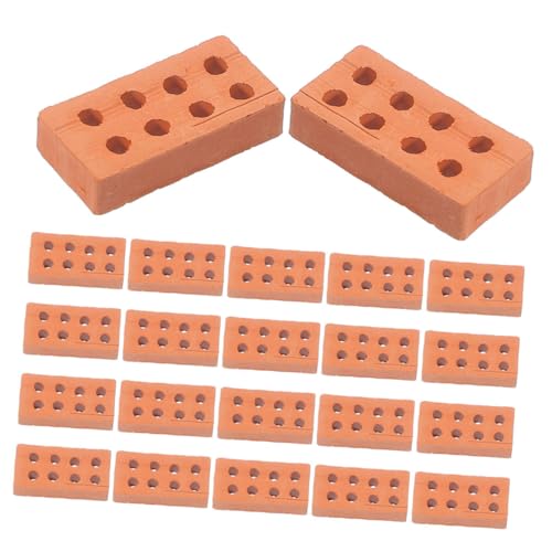 Abaodam 100stücke Teiliges Miniatur Ziegelsteine Für Junge Mädchen Simulation Bauklötze Kreatives DIY Architektur Modell Sicheres Material Für Sandtisch Und Schulprojekte von Abaodam