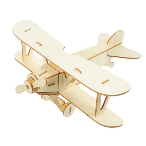 Abaodam 10St Flugzeugpuzzle zusammenbauen Flugzeug-Skulptur Spielzeug Kinder bastelset basteln für Kinder Büro-Schreibtischdekorationen schmücken Flugzeugpuzzle aus Holz Erwachsener malen von Abaodam
