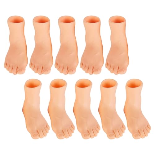Abaodam Interaktive Katzenspielzeit 10 Stück Mini-fingerpuppen Aus Vinyl Für Den Linken Und Rechten Fuß Lustiges Und Robustes Spielzeug Für Jungen Und Mädchen von Abaodam