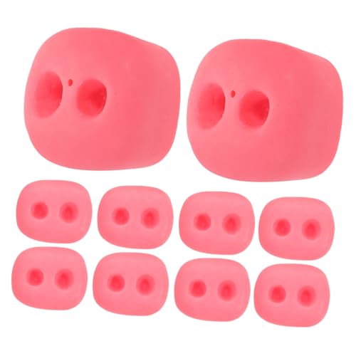 Abaodam 10St Puppenschweinehörer -Zubehör interaktives Puppentheater-Requisiten Miniatursachen Minispielzeug für Mädchen Simulationstierpuppe kniffliges Plastik Rosy von Abaodam