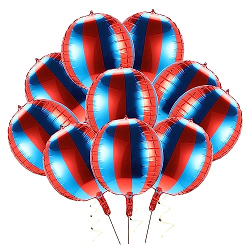 Abaodam 10Stücke Blau Rot Gestreifte Folienballons für Geburtstags und Hochzeitsfeiern Dekoration für Karnevalsthemen Luftballons aus Aluminiumfolie für Sichere Abaodam 10Stücke Blau Rot Gestreifte Folienballons für Geburtstags und Hochzeitsfeiern Dekoration für Karnevalsthemen Luftballons aus Aluminiumfolie für Sichere von Abaodam