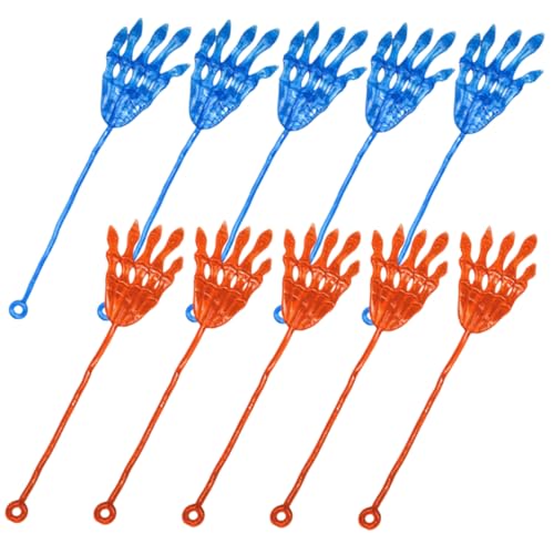Abaodam 10Stücke Halloween Kleberhände Dehnbare Hand Requisiten für Partys Schaurige Finger Spielzeuge für Schatzkistenfüller und Halloween Dekorationen Abaodam 10Stücke Halloween Kleberhände Dehnbare Hand Requisiten für Partys Schaurige Finger Spielzeuge für Schatzkistenfüller und Halloween Dekorationen von Abaodam