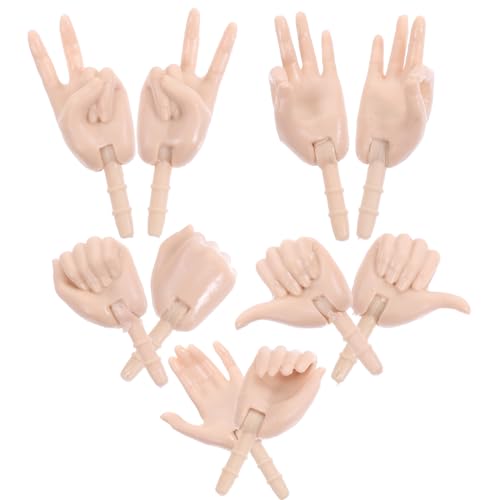 Abaodam 10Stücke Handpuppen Gelenke DIY Puppenhand Zubehör aus Kunststoff für Bastelprojekte und Miniaturpuppen Vielseitige Handformen für Kreatives Abaodam 10Stücke Handpuppen Gelenke DIY Puppenhand Zubehör aus Kunststoff für Bastelprojekte und Miniaturpuppen Vielseitige Handformen für Kreatives von Abaodam