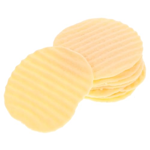 Abaodam 10Stücke Künstliche Kartoffelchips Realistisches Modell für Fotorequisiten und Vielseitig Einsetzbar für Partys und Veranstaltungen Lebensnahe Simulation von Abaodam