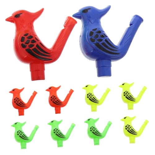 Abaodam 10Stücke Lustige Wasservogelpfeifen für Musikinstrument Vogelrufpfeife für Ostern und Partygeschenke Fördert Musikalische Fähigkeiten und Spaß im Wasser von Abaodam