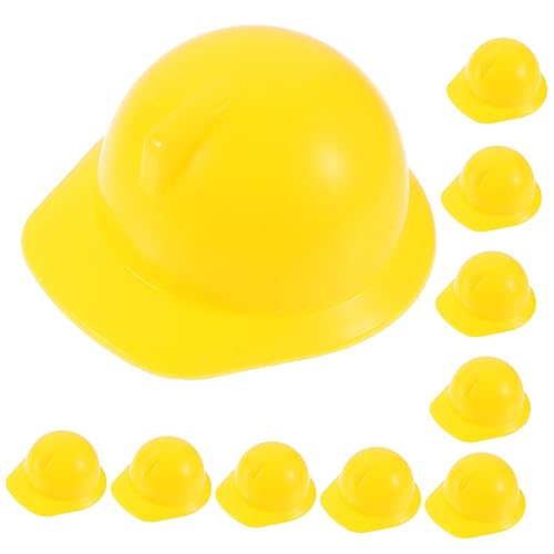 Abaodam Miniatur Bauhelm für Puppen – 10 Stück Kunststoff Minihelme Dekorativ und Vielseitig für Puppenhaus und Selbstgemacht Projekte Abaodam Miniatur Bauhelm für Puppen – 10 Stück Kunststoff Minihelme Dekorativ und Vielseitig für Puppenhaus und Selbstgemacht Projekte von Abaodam