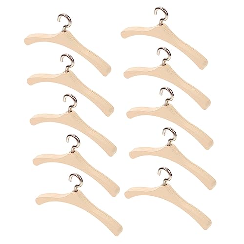 Abaodam 10Stücke Mini Puppenkleiderbügel aus Holz Zubehör für Puppenschrank Dekoration und Puppenhaus für Kreatives und Basteln Abaodam 10Stücke Mini Puppenkleiderbügel aus Holz Zubehör für Puppenschrank Dekoration und Puppenhaus für Kreatives und Basteln von Abaodam