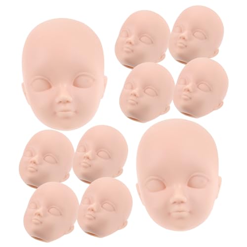 Abaodam 10Stücke Plastik Puppenköpfe für Make Up Dekoration und Bastelarbeiten für Puppenhandwerk Fotorequisiten und Kreative Projekte Abaodam 10Stücke Plastik Puppenköpfe für Make Up Dekoration und Bastelarbeiten für Puppenhandwerk Fotorequisiten und Kreative Projekte von Abaodam