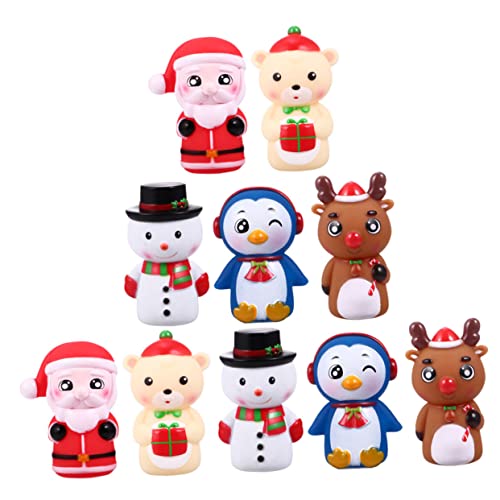 Abaodam 10Stücke Teiliges Fingerpuppen für Kreative Spielpuppen für Geschichtenerzählen Rollenspiele und Weihnachtsfeiern für Eltern Junge Mädchen Aktivitäten von Abaodam