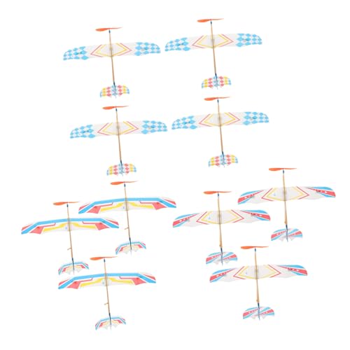 Abaodam 10Stücke Teiliges Gummiband Angetriebenes Flugzeugmodell für Pädagogisches Biplane Design Fördert Eltern Junge Mädchen Beziehung und Handlungsfähigkeit für Kreative Aktivitäten Abaodam 10Stücke Teiliges Gummiband Angetriebenes Flugzeugmodell für Pädagogisches Biplane Design Fördert Eltern Junge Mädchen Beziehung und Handlungsfähigkeit für Kreative Aktivitäten von Abaodam