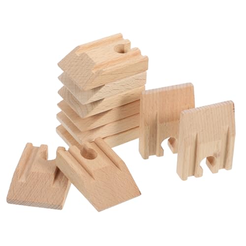 Abaodam 10Stücke Teiliges Holzschienen für Gleisspielzeug Bahngleise Kompatibel mit Gängigen Holzeisenbahnen Zubehör für Fördert Kreatives und Szenarien Abaodam 10Stücke Teiliges Holzschienen für Gleisspielzeug Bahngleise Kompatibel mit Gängigen Holzeisenbahnen Zubehör für Fördert Kreatives und Szenarien von Abaodam