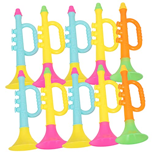 Abaodam 10Stücke Teiliges Trompetenspielzeug für Lustige und Kreative Hornspielzeuge Musikalischen Frühbildung Designs Langlebig für Kleine Hände Abaodam 10Stücke Teiliges Trompetenspielzeug für Lustige und Kreative Hornspielzeuge Musikalischen Frühbildung Designs Langlebig für Kleine Hände von Abaodam