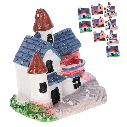 Abaodam 10Stücke Teiliges von Einzigartigen Harzfiguren Villa Form für Mikro Landschaften und Aquarien Kreative Deko für Puppenhäuser und Langlebig Abaodam 10Stücke Teiliges von Einzigartigen Harzfiguren Villa Form für Mikro Landschaften und Aquarien Kreative Deko für Puppenhäuser und Langlebig von Abaodam