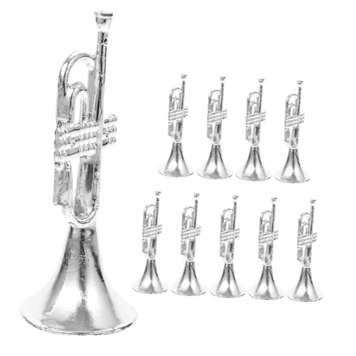 Abaodam 10stücke Miniatur Trompeten Modelle Für Puppenhaus Dekoration Musikinstrumente Als Weihnachtsaccessoires Und Foto-Requisiten Abaodam 10stücke Miniatur Trompeten Modelle Für Puppenhaus Dekoration Musikinstrumente Als Weihnachtsaccessoires Und Foto-Requisiten von Abaodam