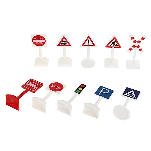 Abaodam 10Stücke Verkehrszeichen Für Teiliges Verkehrserziehung Und Kreativen Spielwelten Für Sandkasten Und Wohnraumdekoration Abaodam 10Stücke Verkehrszeichen Für Teiliges Verkehrserziehung Und Kreativen Spielwelten Für Sandkasten Und Wohnraumdekoration von Abaodam