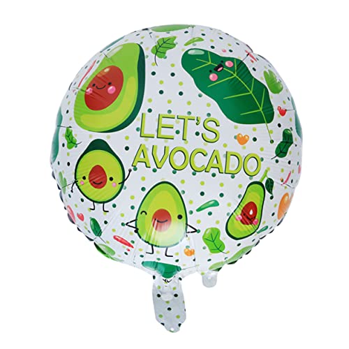 Abaodam 10st Ballons Mit Avocado-muster Ballon-banner-dekoration Alles Zum Geburtstag Banner Ballon Neonballons Ballon-party-dekoration Helium Geburtstag Luftballons Irisierend von Abaodam