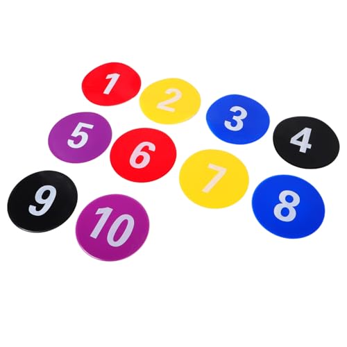 Abaodam 10er-Pack Basketball-fußball-trainingsmarkierungen Nicht Flache Für Beweglichkeitsübungen Und Bodenpunkte Im Klassenzimmer von Abaodam