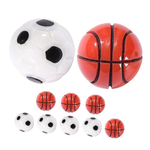 Abaodam Puppenhaus 10 Stücke Miniatur Fußball Basketball Für Jungen Und Mädchen von Abaodam