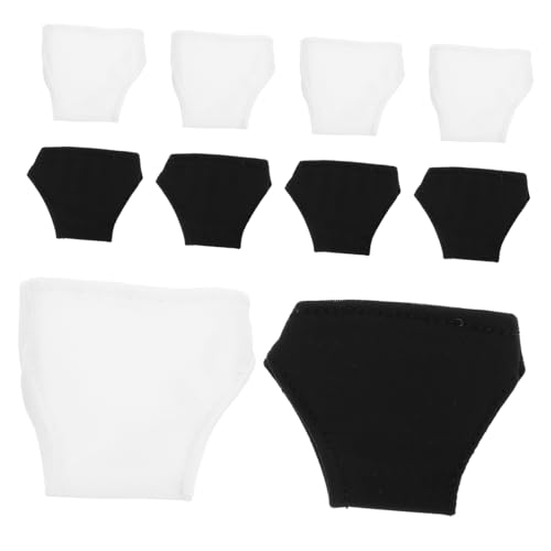 Abaodam 10st Puppe Höschen Badeanzüge Für Babypuppen Puppenkleidung Puppensocken Babypuppensachen Wiedergeborene Babypuppenwindeln Halloween-Puppen Babypuppen Masse Puppenpyjama Polyester von Abaodam