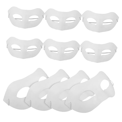 Abaodam 10stücke Papiermasken Leere Masken Zum Bemalen Für Karneval Cosplay Und Feste Kreative Bastelideen Für Erwachsene Um Besondere Momente Zu Gestalten von Abaodam