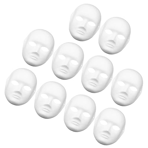 Abaodam 10stücke Papiermasken Weiße Leere Kostümmasken Für Karneval Und Maskerade Für Malen Und Kreative Gestaltung Unisex Für Erwachsene Abaodam 10stücke Papiermasken Weiße Leere Kostümmasken Für Karneval Und Maskerade Für Malen Und Kreative Gestaltung Unisex Für Erwachsene von Abaodam