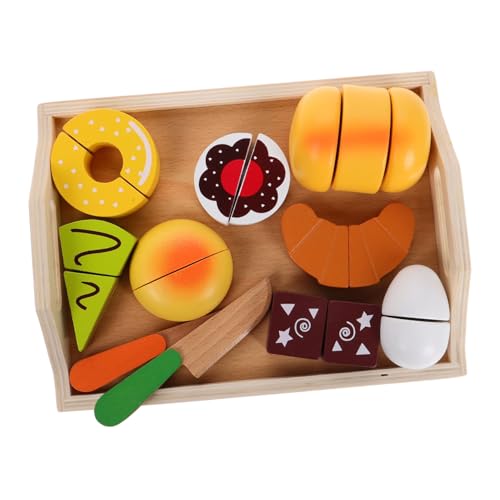 Abaodam 11 Stück Spielzeugset holzspielzeug küche Pädagogisches Set Kuchen Spielset für Kleinkinder Holz Essen hölzern Abaodam 11 Stück Spielzeugset holzspielzeug küche Pädagogisches Set Kuchen Spielset für Kleinkinder Holz Essen hölzern von Abaodam