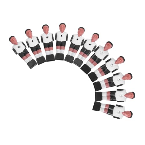 Abaodam 11 Stück Teiliges Tischfußball Ersatzfiguren aus Robustem Kunststoff Stabile Kicker Spieler für Foosball Tisch Fein Verarbeitetes Fußballspieler Zubehör für Familien Partyspiele von Abaodam