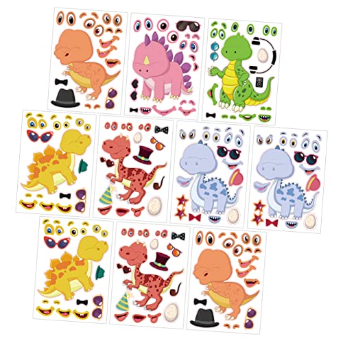 Abaodam 12 Blatt Dinosaurier-Puzzle-Aufkleber hühner Sticker Aufkleber Sticker DIY-Gesichtsaufkleber DIY Dinosaurier Aufkleber Kupferplattenaufkleber Abaodam 12 Blatt Dinosaurier-Puzzle-Aufkleber hühner Sticker Aufkleber Sticker DIY-Gesichtsaufkleber DIY Dinosaurier Aufkleber Kupferplattenaufkleber von Abaodam