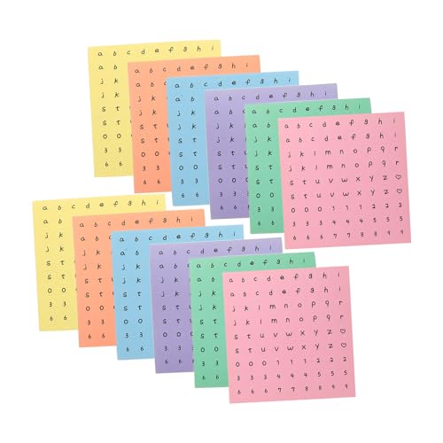Abaodam 12 Blatt Handbuch-Aufkleber Selbstklebende Alphabet-Aufkleber Scrapbook-Alphabet-Aufkleber Selbstklebende Bastelaufkleber Alphabet-Aufkleber Für Scrapbooking Scrapbook-Buchstaben Abaodam 12 Blatt Handbuch-Aufkleber Selbstklebende Alphabet-Aufkleber Scrapbook-Alphabet-Aufkleber Selbstklebende Bastelaufkleber Alphabet-Aufkleber Für Scrapbooking Scrapbook-Buchstaben von Abaodam