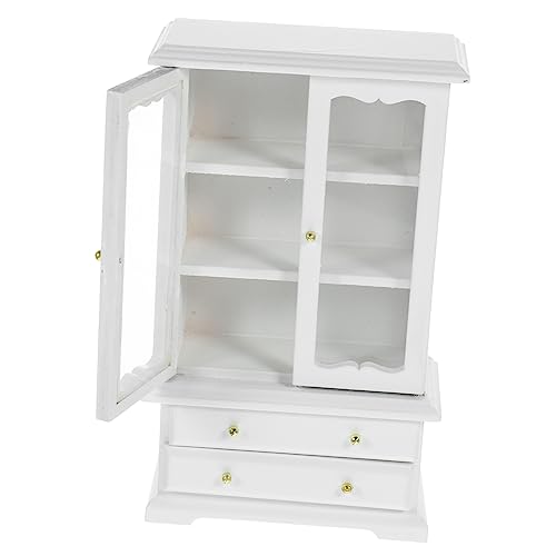 Abaodam 1/12 Miniatur Holz Bücherregal Für Puppenhaus Mini Bücherregal Kit Miniatur Dekorative Regal von Abaodam