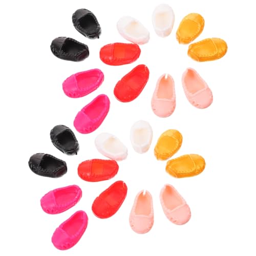Abaodam 12 Paar Mini-Puppenschuhe zum Basteln und Projekten, niedliche Mini-Schuhe für Figuren, kleine Puppenbedarf, Dekoration für Verkleidungen und Ersatzfiguren-Zubehör Abaodam 12 Paar Mini-Puppenschuhe zum Basteln und Projekten, niedliche Mini-Schuhe für Figuren, kleine Puppenbedarf, Dekoration für Verkleidungen und Ersatzfiguren-Zubehör von Abaodam
