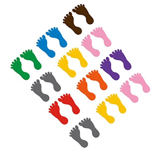 Abaodam 12 Paare Bunte Fußabdruck Aufkleber für Boden PVC Dekorationssticker für Kinderzimmer Kindergarten Badezimmer und Plätze rutschfest und Farbenfroh Abaodam 12 Paare Bunte Fußabdruck Aufkleber für Boden PVC Dekorationssticker für Kinderzimmer Kindergarten Badezimmer und Plätze rutschfest und Farbenfroh von Abaodam