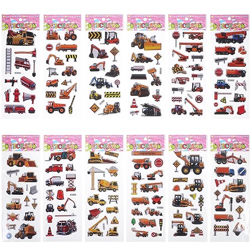 Abaodam 12 Pcs Blätter Aufkleber Herstellung Kit Handwerk Papier Auto Kit Cartoon Auto Aufkleber Aufkleber Kit von Abaodam