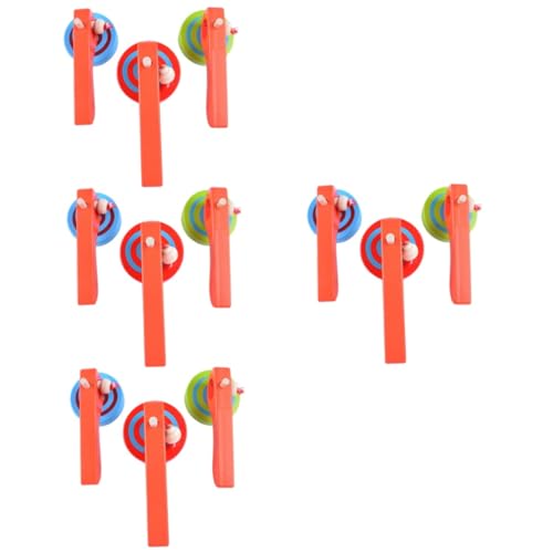 Abaodam 12 STK Griff Kabel Kreisel spaß The Pleasure Vintage-Tops Spielzeug für Kinder im Vorschulalter Spielset aus Holz Kinderspielzeug Holzspielzeug für Kinder Kinder-Gyroskop-Spielzeug von Abaodam