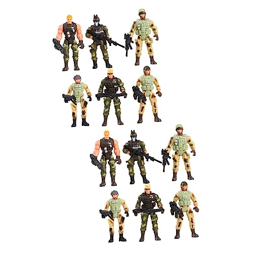 Abaodam 12 STK Militärsoldatenmodell Militärspielzeug für Kinder U-Boot-Spielzeug Spielzeuge Modelle Kindersoldatenstatue Desktop-Soldatenstatuen Schreibtisch Vereinigte Staaten Plastik von Abaodam