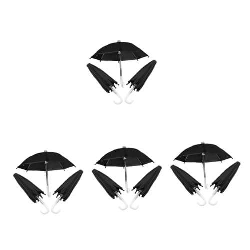Abaodam 12 STK Mini-Regenschirm regentonne regentinne Schmücken Puppenhaus Puppenschirm Miniatur-Szenenmodell Mädchen Kleines Vereinigte Staaten Möbel Mikroszene Dekorationen Plastik von Abaodam