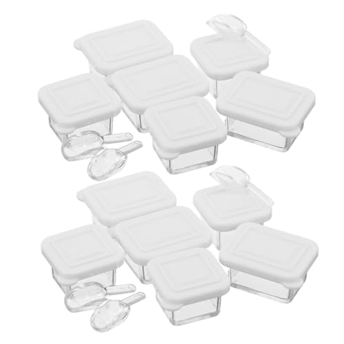 Abaodam 12 Sets Puppenhaus Miniatur-lebensmittelboxen – Mini-lebensmittelaufbewahrung, Transparente Snackbox, Schaufel, Modellzubehör Für Puppenhaus-Dekoration, Kinder, Pädagogische Abaodam 12 Sets Puppenhaus Miniatur-lebensmittelboxen – Mini-lebensmittelaufbewahrung, Transparente Snackbox, Schaufel, Modellzubehör Für Puppenhaus-Dekoration, Kinder, Pädagogische von Abaodam