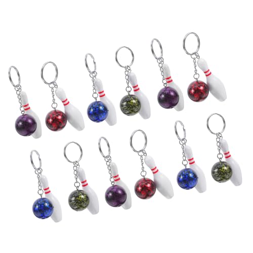 Abaodam 12 Stück Bowling Schlüsselanhänger Sportliche Themen Schlüsselringe für Taschen und Rucksäcke Langlebige und Leichte Schlüsselanhänger Abaodam 12 Stück Bowling Schlüsselanhänger Sportliche Themen Schlüsselringe für Taschen und Rucksäcke Langlebige und Leichte Schlüsselanhänger von Abaodam