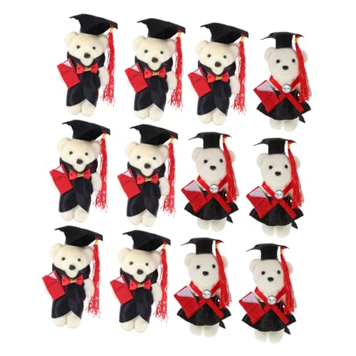 Abaodam Graduation Bear Bouquet 12-teiliges Set Grad Cap Für Blumenarrangement-Dekorationen von Abaodam