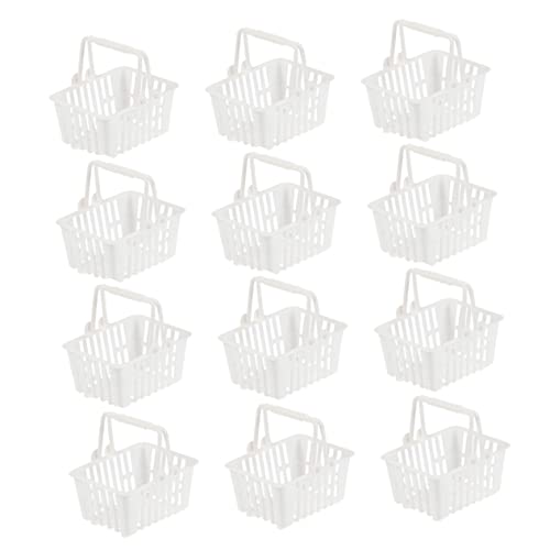 Abaodam 12 Stück Einkaufskorb- klein vor, Spiel zu Weiden Mini -Korb Gewebte Mini-Shopping Minikörbe gefallen winzige Einkaufskörbe Plastik Weiß Abaodam 12 Stück Einkaufskorb- klein vor, Spiel zu Weiden Mini -Korb Gewebte Mini-Shopping Minikörbe gefallen winzige Einkaufskörbe Plastik Weiß von Abaodam