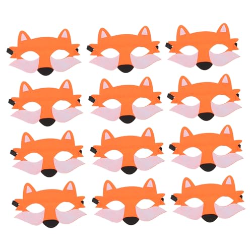 Abaodam 12 Stück Filz Halbgesichts Wolfsmaske für Leichte Atmungsaktive Tiermaske Halloween Kostüm Fasching Verkleidungsparty Bequem und Wiederverwendbar Abaodam 12 Stück Filz Halbgesichts Wolfsmaske für Leichte Atmungsaktive Tiermaske Halloween Kostüm Fasching Verkleidungsparty Bequem und Wiederverwendbar von Abaodam