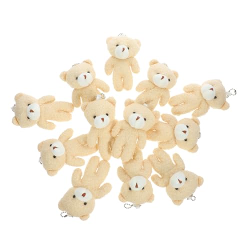 Abaodam 12 Stück Großer Bärenanhänger kleine Bärenpuppe multifunktionale Bärenfiguren DIY Bärendekor entzückender Bärenanhänger Hängendes Mini-Bär- Cartoon-Puppe Bärenspielzeug Plüsch von Abaodam