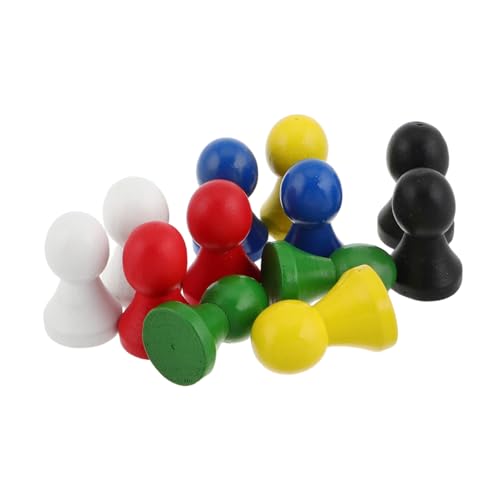 Abaodam 12 Stück Holzschachfiguren Nur Mehrfarbige Schachfiguren Für Brettspiele Schachfiguren Tischmarker Ersatz Für Fehlende Figuren Abaodam 12 Stück Holzschachfiguren Nur Mehrfarbige Schachfiguren Für Brettspiele Schachfiguren Tischmarker Ersatz Für Fehlende Figuren von Abaodam