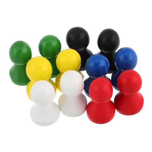 Abaodam 12 Stück Holzspielsteine ​​Für Brettspiele Für Dame Flugschach Go Schach Tischspiele Schachfiguren Nur Für Familienfeiern von Abaodam