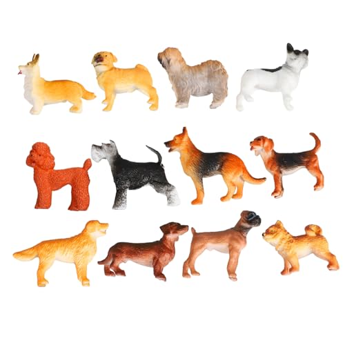 Abaodam Hundeliebe-Figuren Statuen Mini-hundefiguren Spielzeug 12 Stück Realistische Welpenstatuen Aus Kunststoff Dekoration Für Zuhause Und Büro Abaodam Hundeliebe-Figuren Statuen Mini-hundefiguren Spielzeug 12 Stück Realistische Welpenstatuen Aus Kunststoff Dekoration Für Zuhause Und Büro von Abaodam
