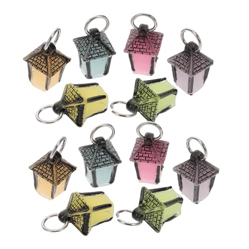 Abaodam 12 Stück Leuchtende Mikro Landschaftsornamente Basteln Laterne Telefonhülle Zubehör Charms Für Kopfschmuck Schaufensterschmuck Lebensechte Miniatur Lampe Requisite Aus von Abaodam