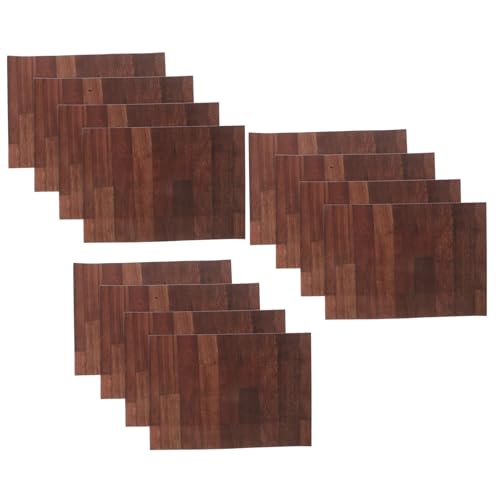 Abaodam 12 Stück Maßstab Selbstklebend Peel-and-Stick DIY Puppenhaus Zubehör mit Realistischem Holzmaserungsmuster für Kreative Bastelprojekte und Puppenhausdekorationen Abaodam 12 Stück Maßstab Selbstklebend Peel-and-Stick DIY Puppenhaus Zubehör mit Realistischem Holzmaserungsmuster für Kreative Bastelprojekte und Puppenhausdekorationen von Abaodam