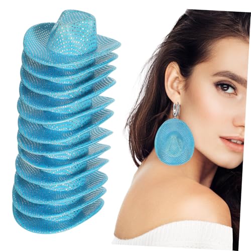 Abaodam 12 Stück Mini Cowboyhüte Kleine Westernhüte Winzige Westernhüte Winzige Cowboyhüte Mini Hut Bastelarbeiten Hüte Hut Dekoration Puppenhaus Kleine von Abaodam